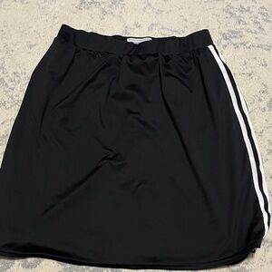 Main Street Exchange Black Skort with White Stripe
